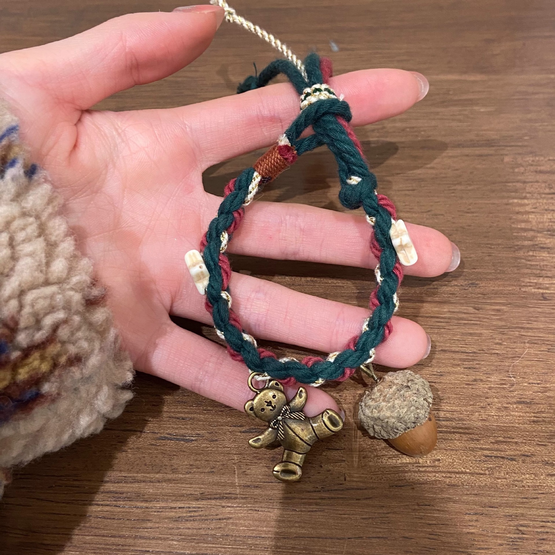 Christmas Snow House Bracelet
