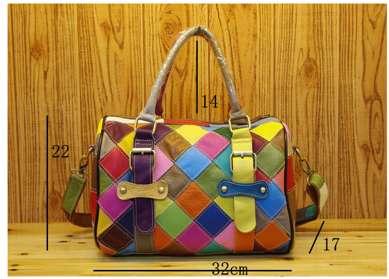 Bolso de piel de vacuno iPinee Fashion para mujer - Vista lateral