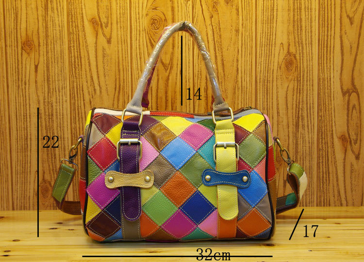 Bolso de piel de vacuno para mujer de iPinee Fashion