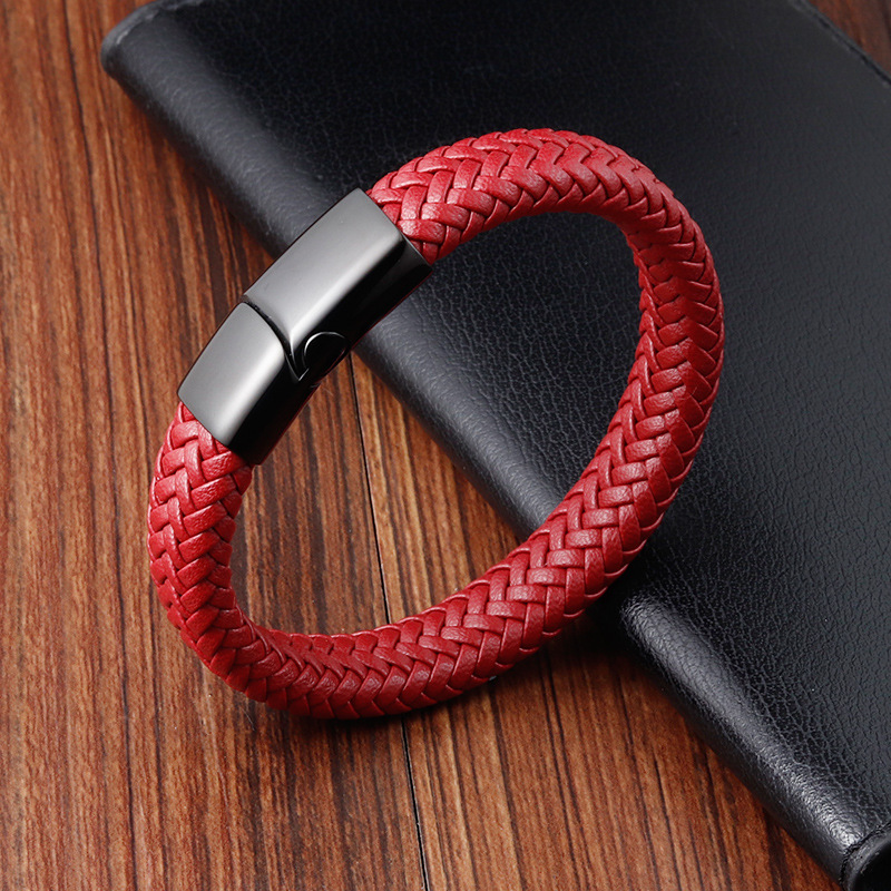 Red Leather Bracelet 2