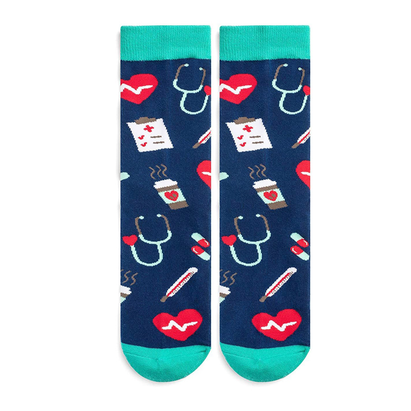Medical Themed Socks Black