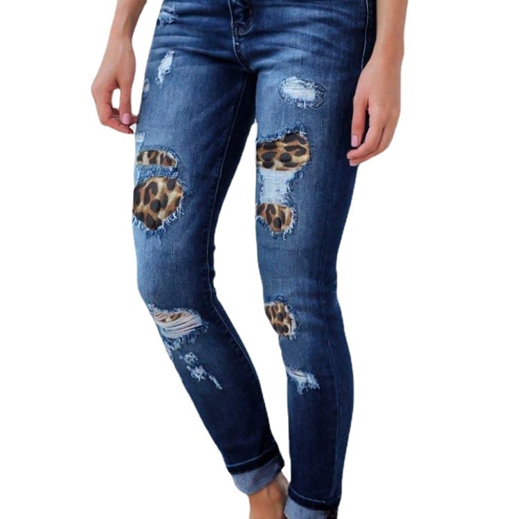 Women's Patch Stretch Skinny Jeans - Image 2