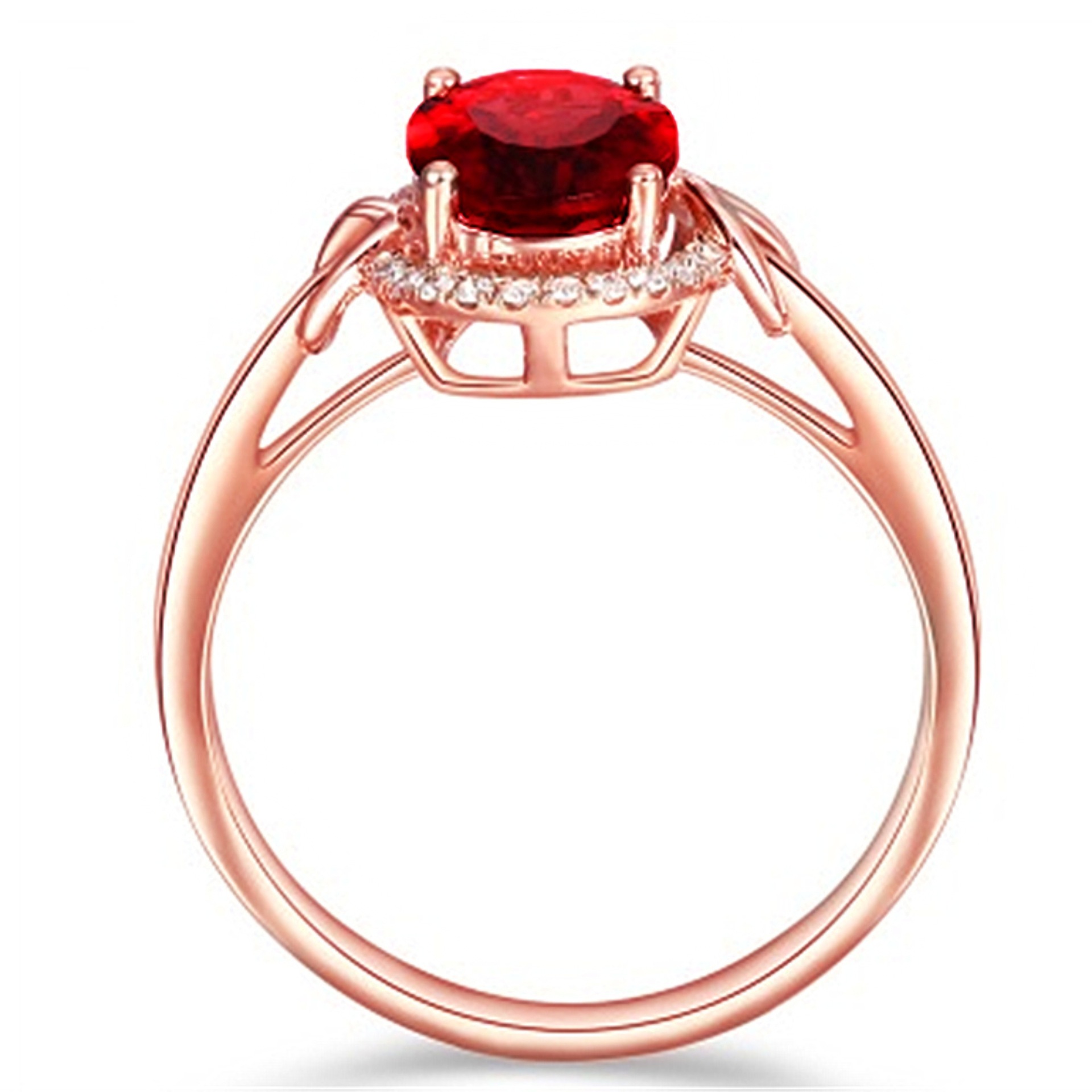 Ruby Plated Ring 6