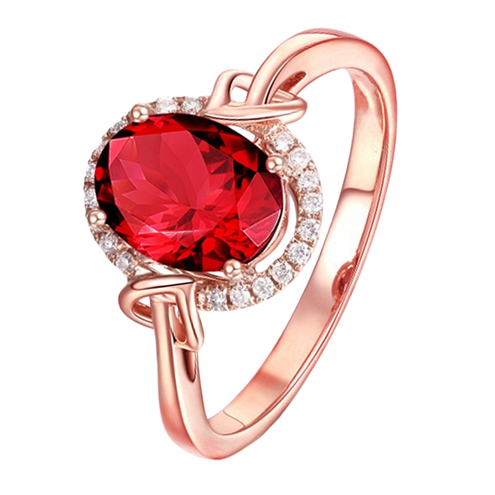 Ruby Plated Ring 5