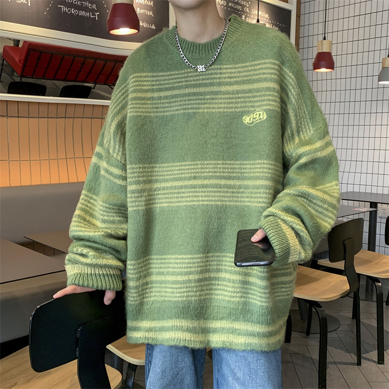 Men's Stylish Retro Minimalism Striped Sweater - Image 4
