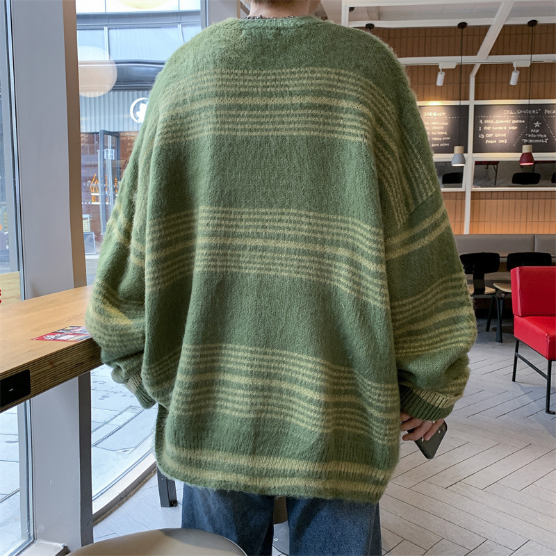 Men's Stylish Retro Minimalism Striped Sweater - Image 7