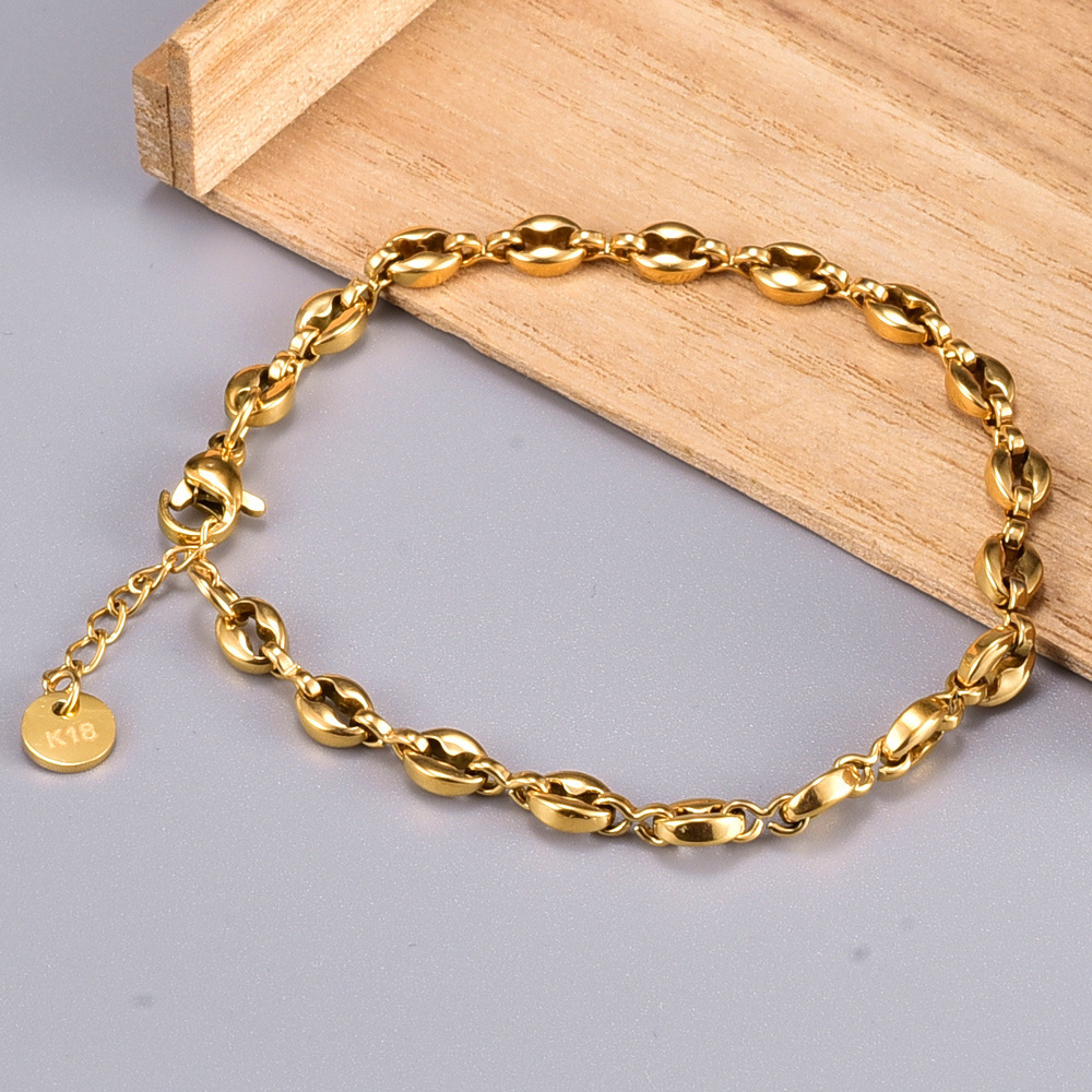 Coffee Bean Short Bracelet Image 1