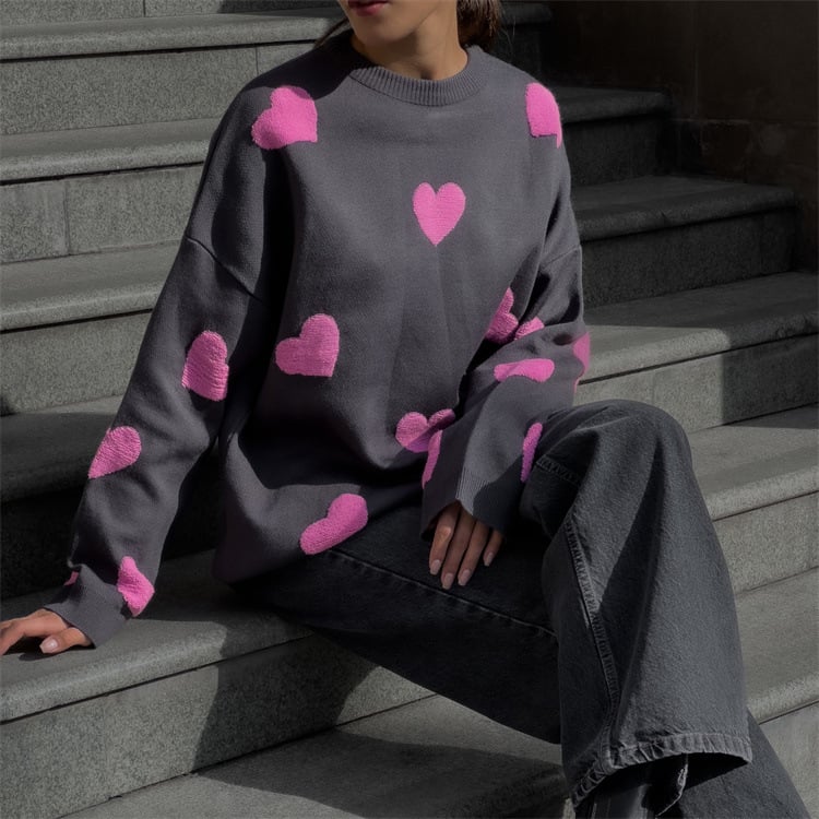 Fashion Love Embroidered Sweater Image 3