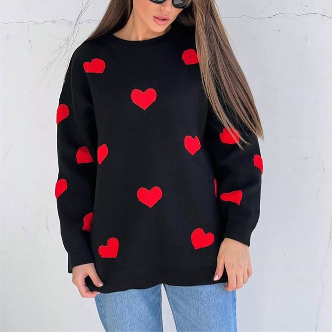 Fashion Love Embroidered Sweater Image 6