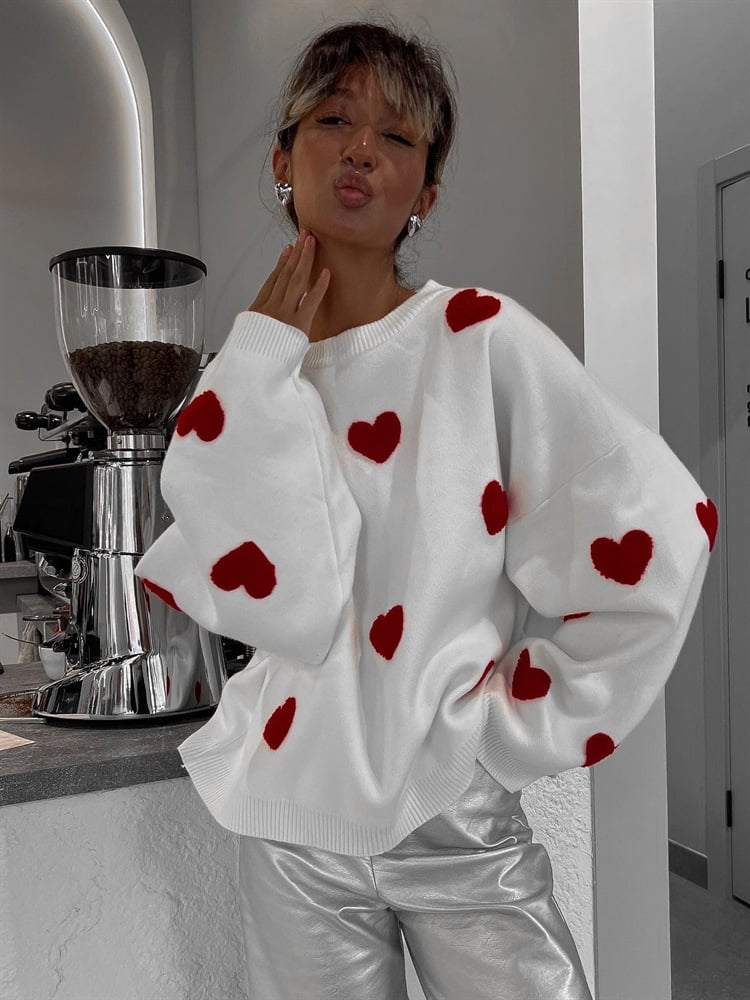 Fashion Love Embroidered Sweater Image 4