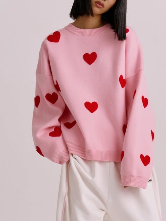 Fashion Love Embroidered Sweater Image 5