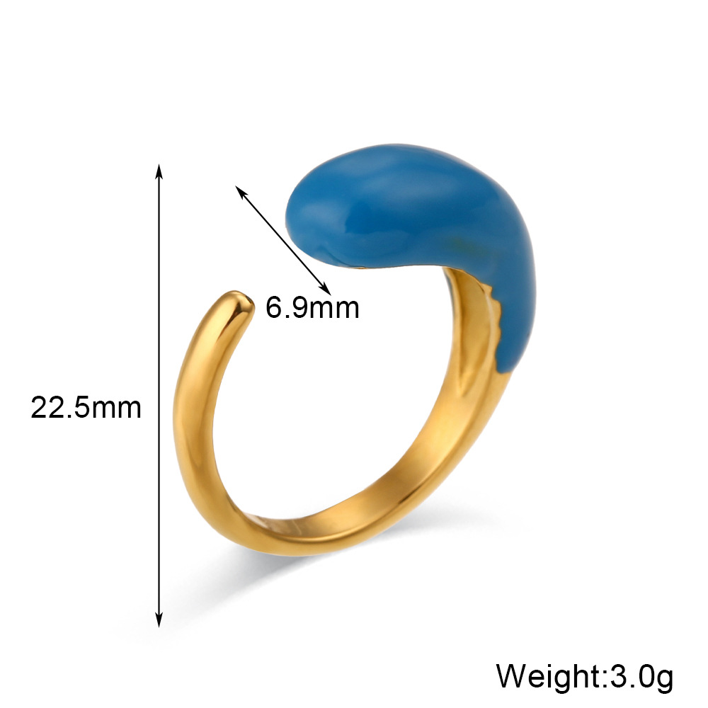 Water Drop Glossy Ring 6