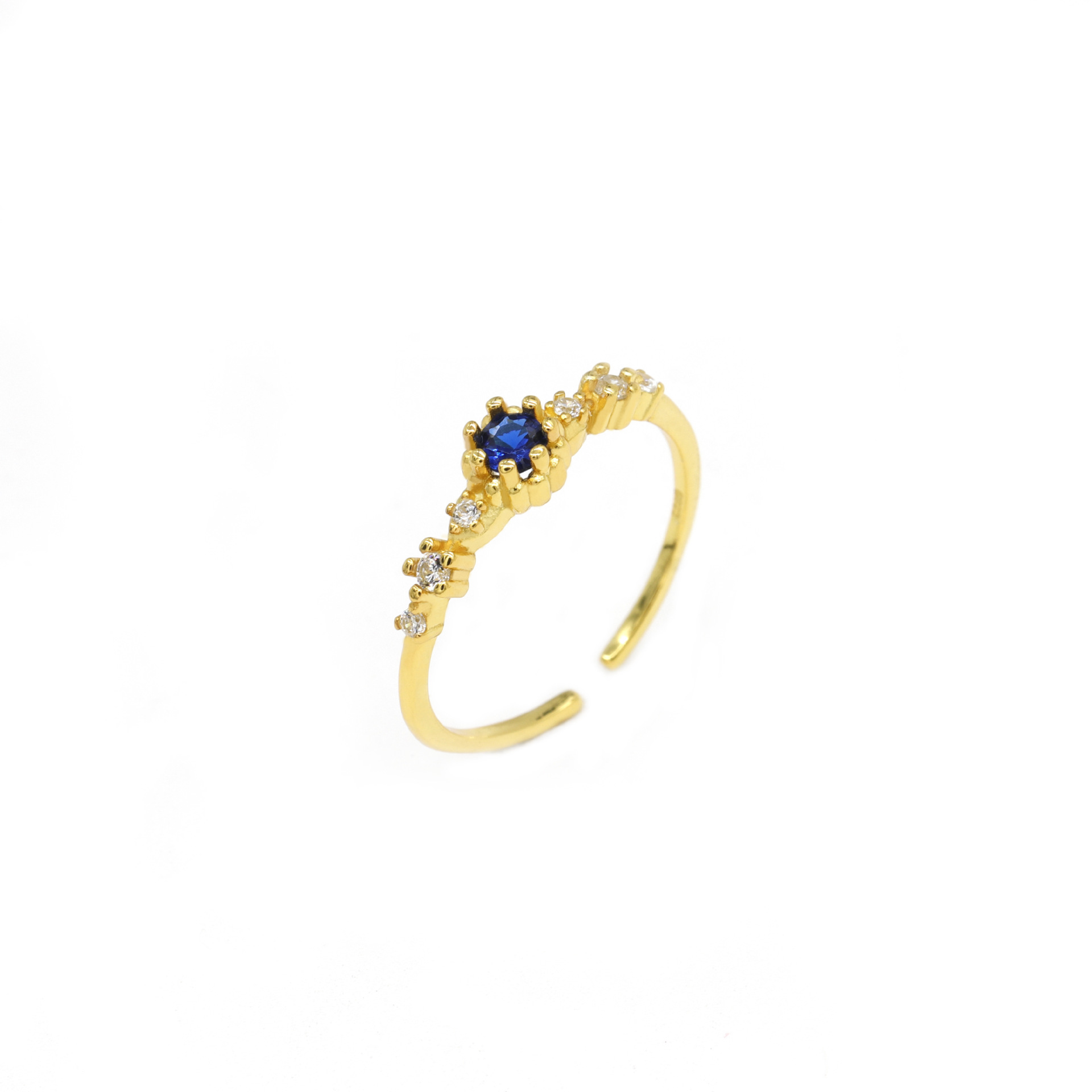 Vintage Blue Zircon Ring 4