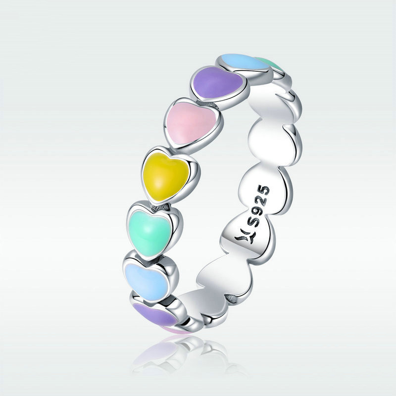 Rainbow Heart Earring 3