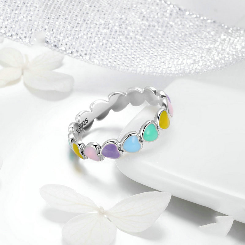 Rainbow Heart Earring 2