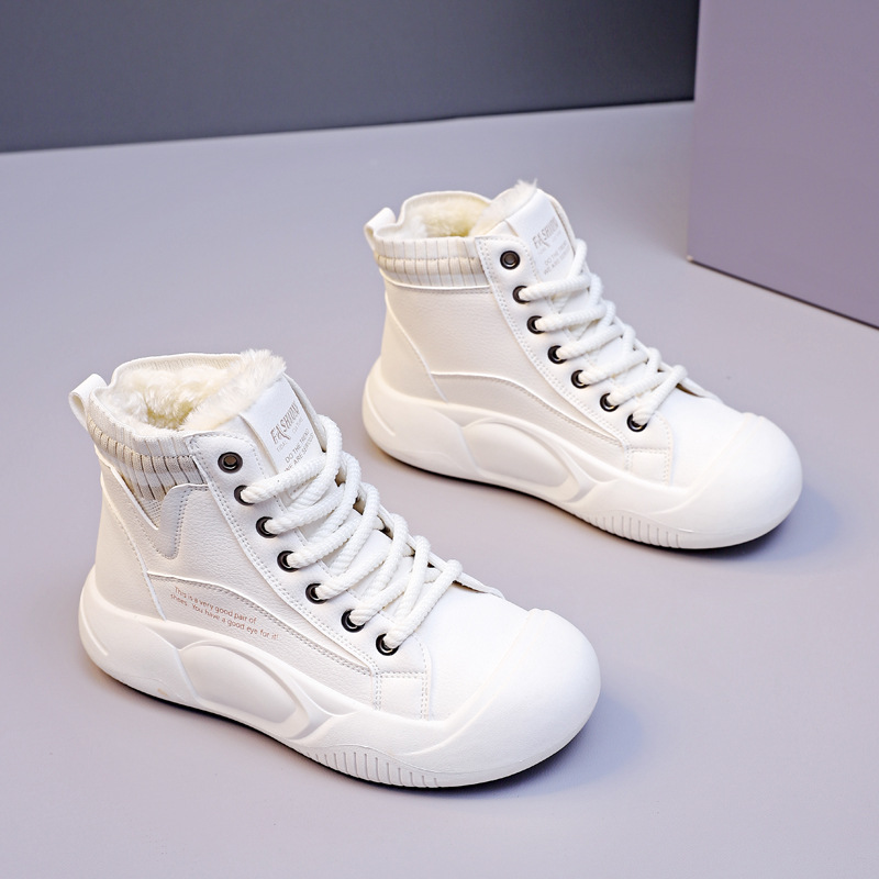 Women's Fleece-lined High-top Casual Shoes 6
