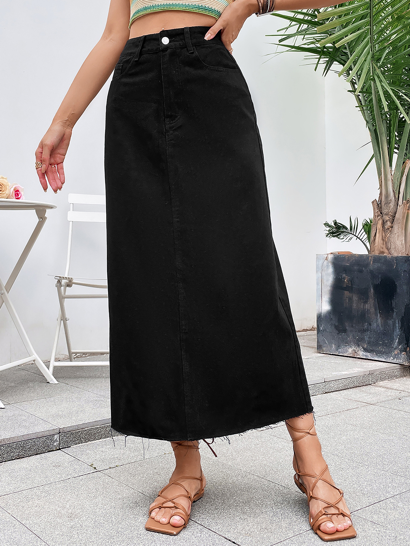Women's Long Skirt Image 4