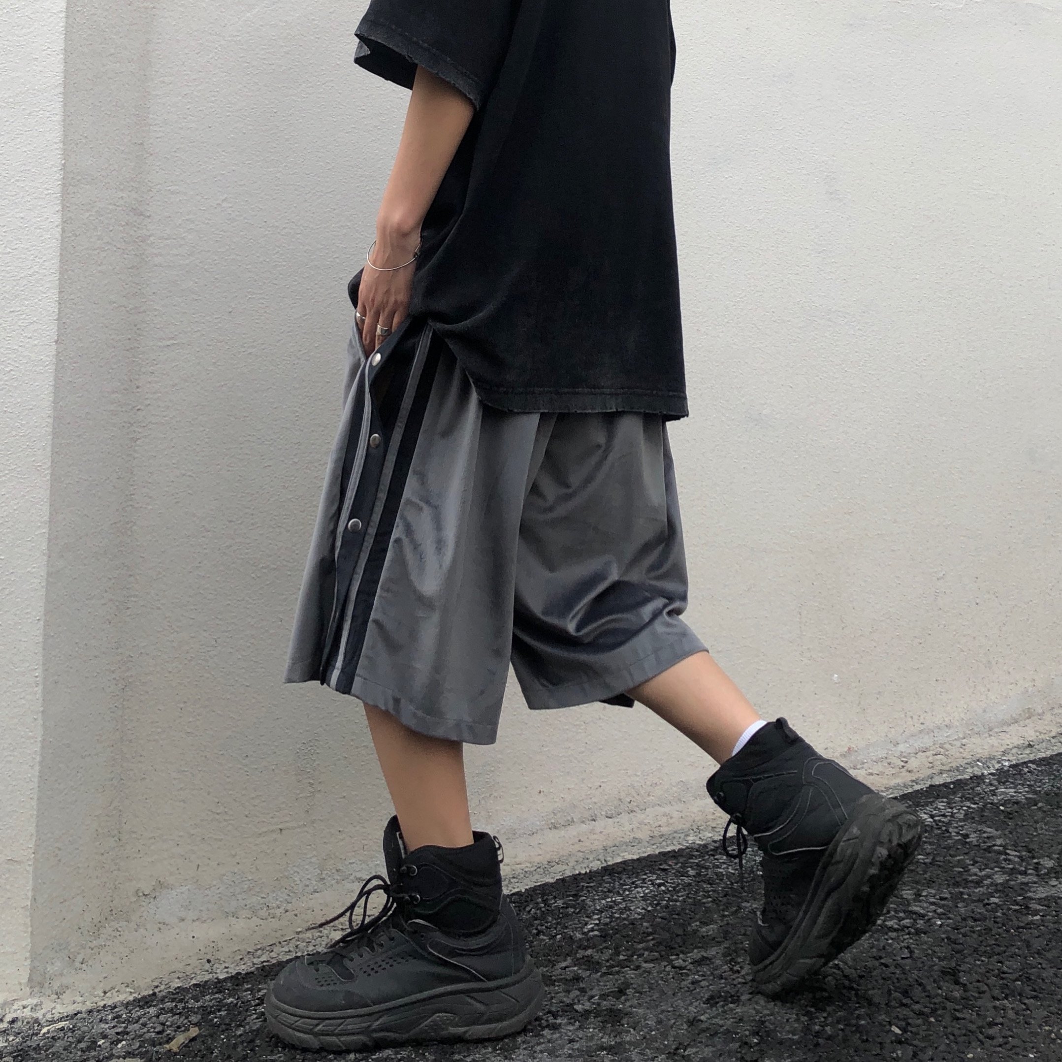 Retro Side Button Pants - Image 3