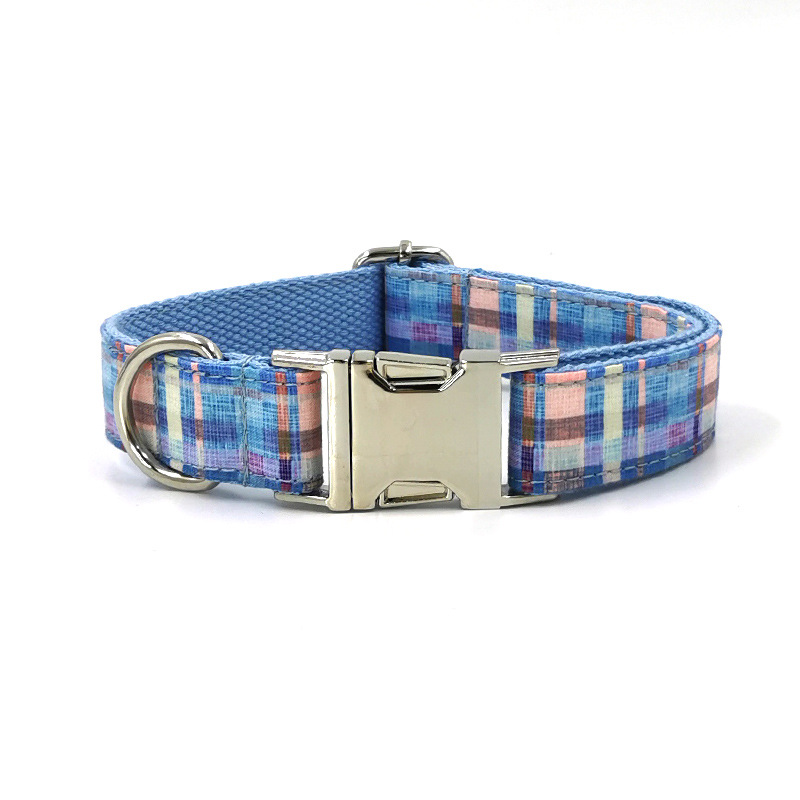 Stylish Plaid Collar