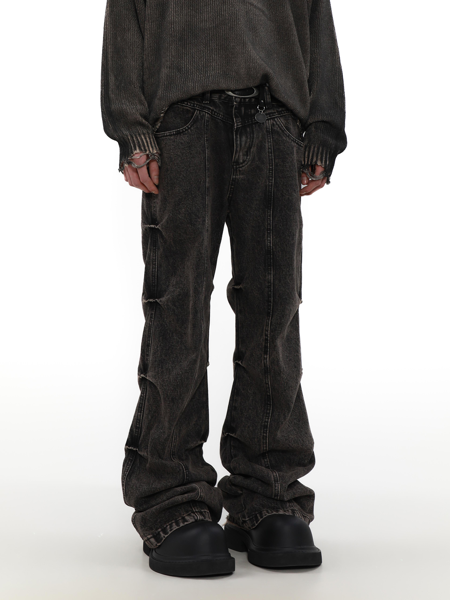 Men's Vintage Crumpled Skinny Jeans 3