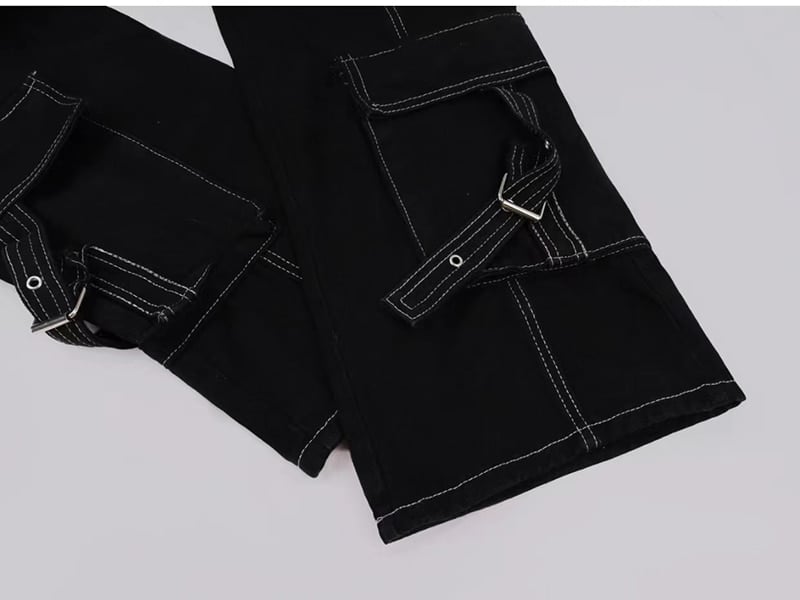 Women's Vintage Multi-pocket Jeans