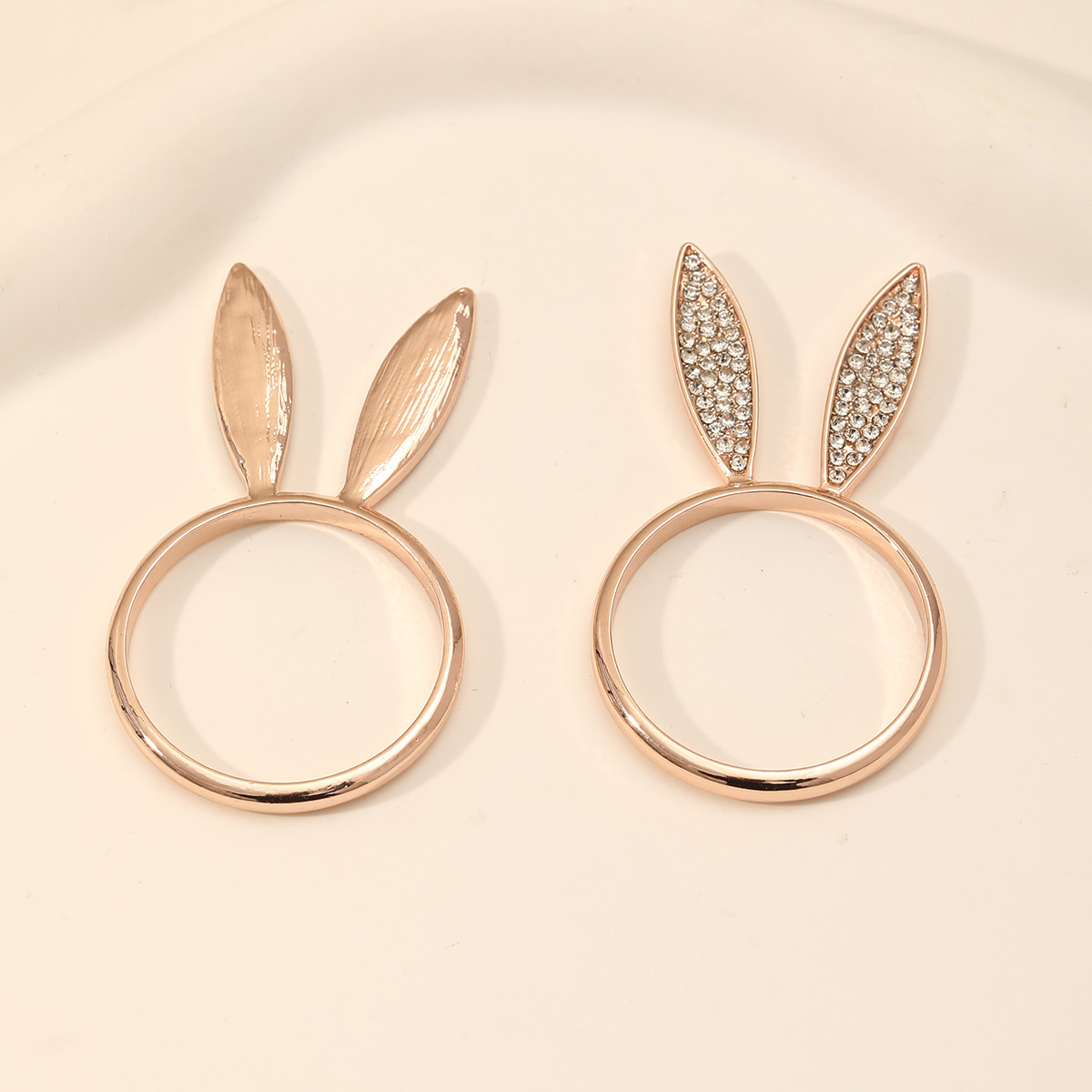 Fashion Alloy Rabbit Head Ring Image 6