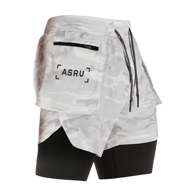 Double-layer sports shorts