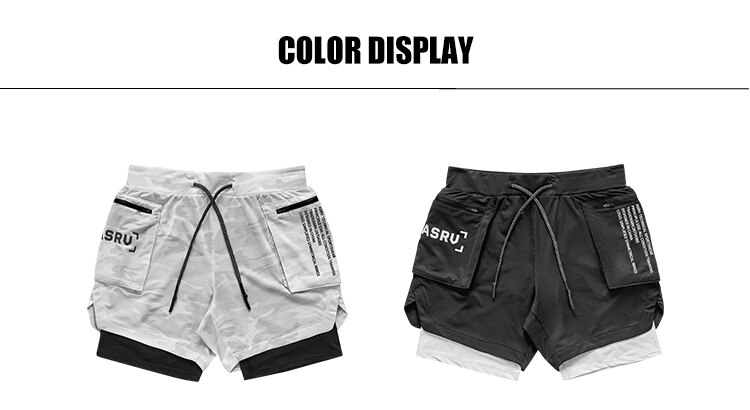 Double-layer sports shorts