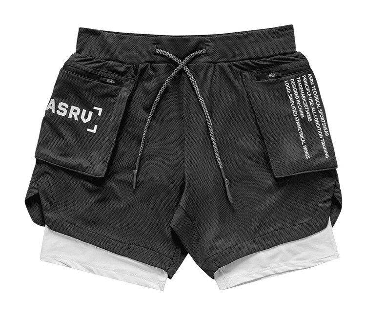 Double-layer sports shorts