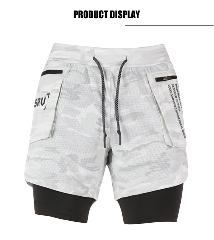 Double-layer sports shorts
