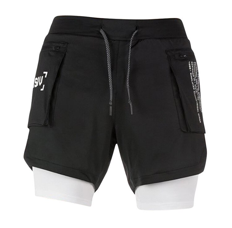Double-layer sports shorts