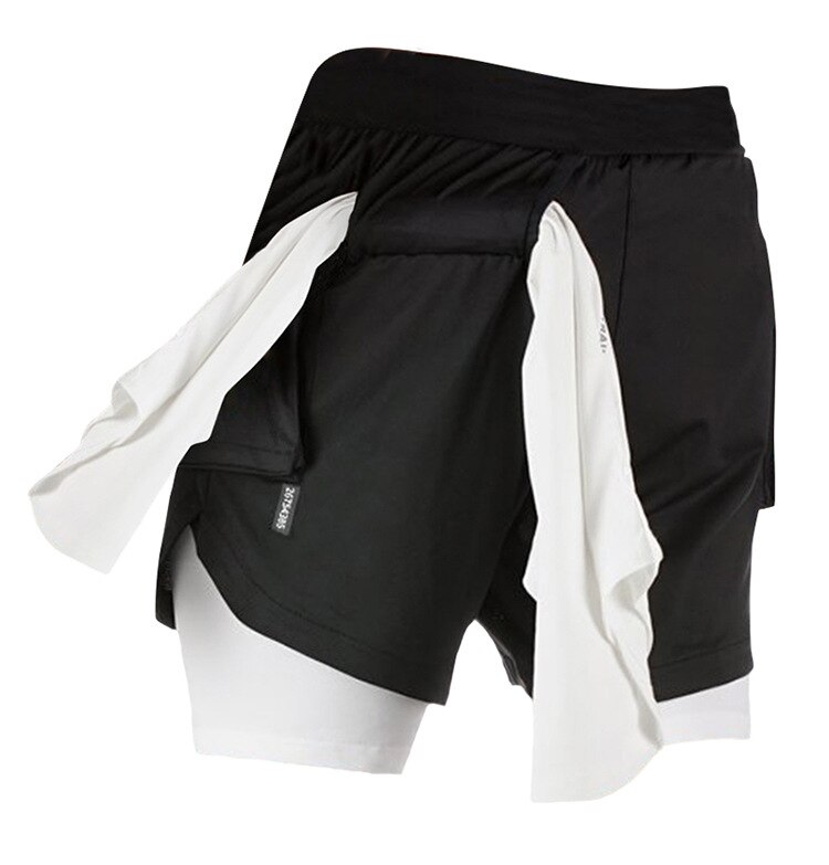 Double-layer sports shorts