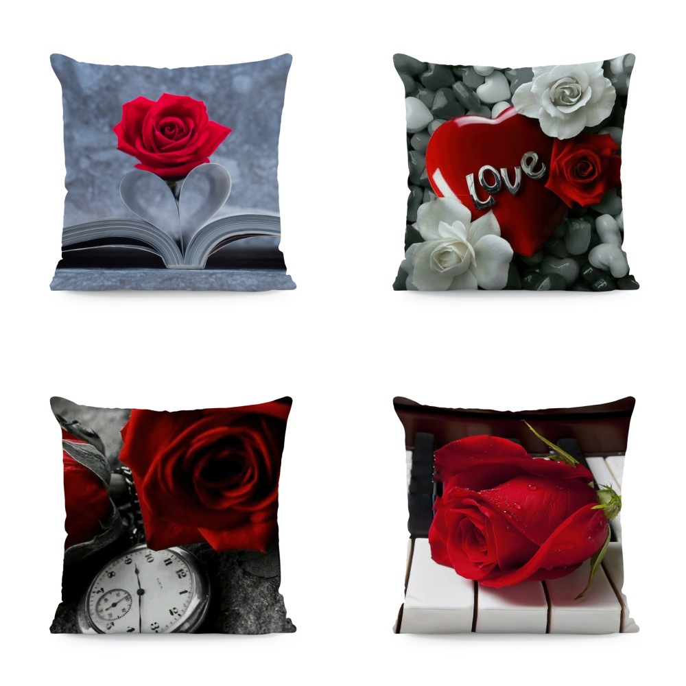 Flower Print Pillow Cover 3