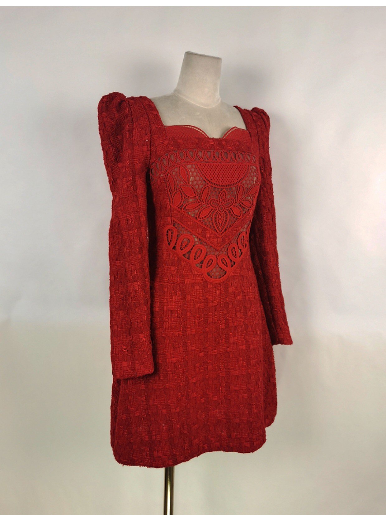 Puff Sleeve Dress Image 4