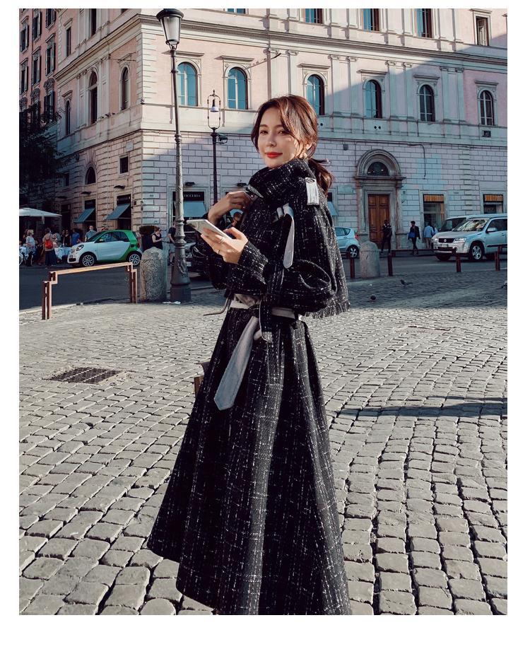 Plaid Shawl Coat Image 13