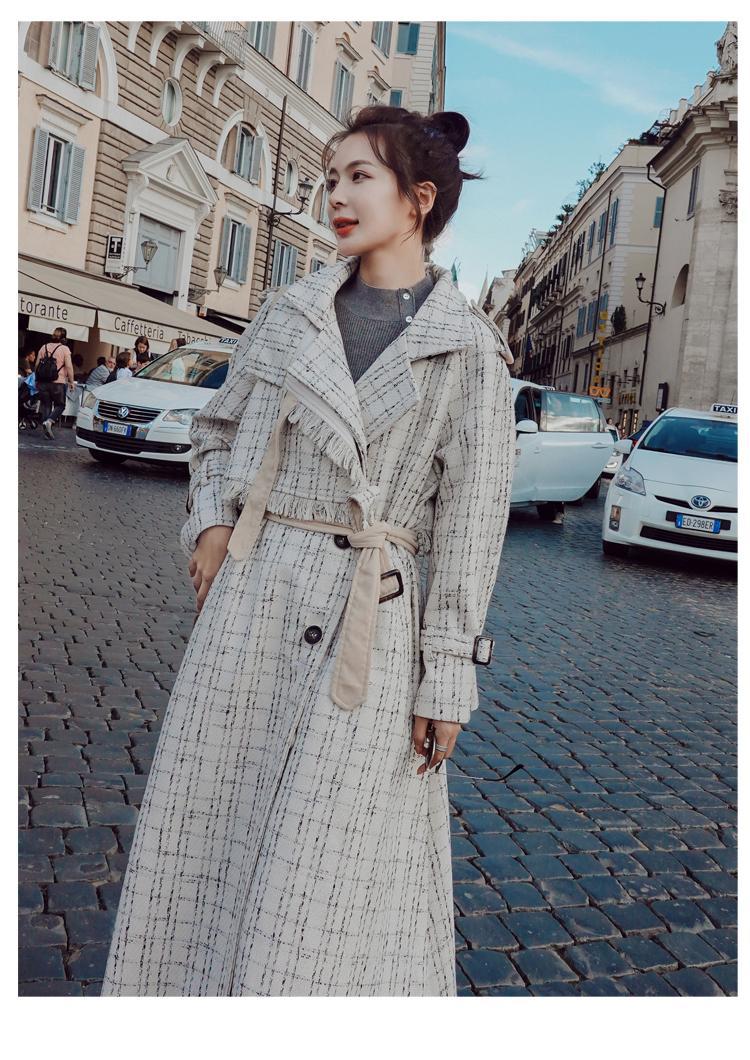 Plaid Shawl Coat Image 3