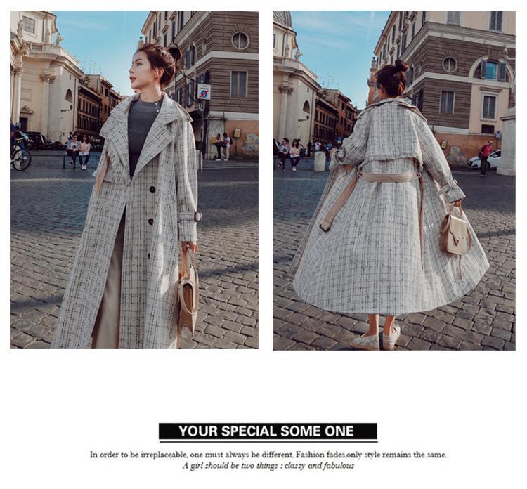 Plaid Shawl Coat Image 2