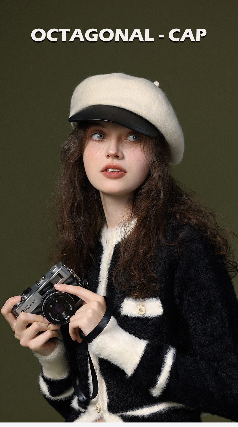 Wool Blended Women's Windproof Beret