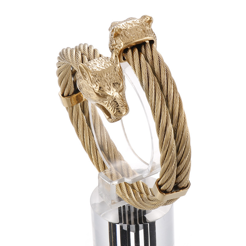 Titanium Steel Vintage Electroplated Bracelet - Image 3