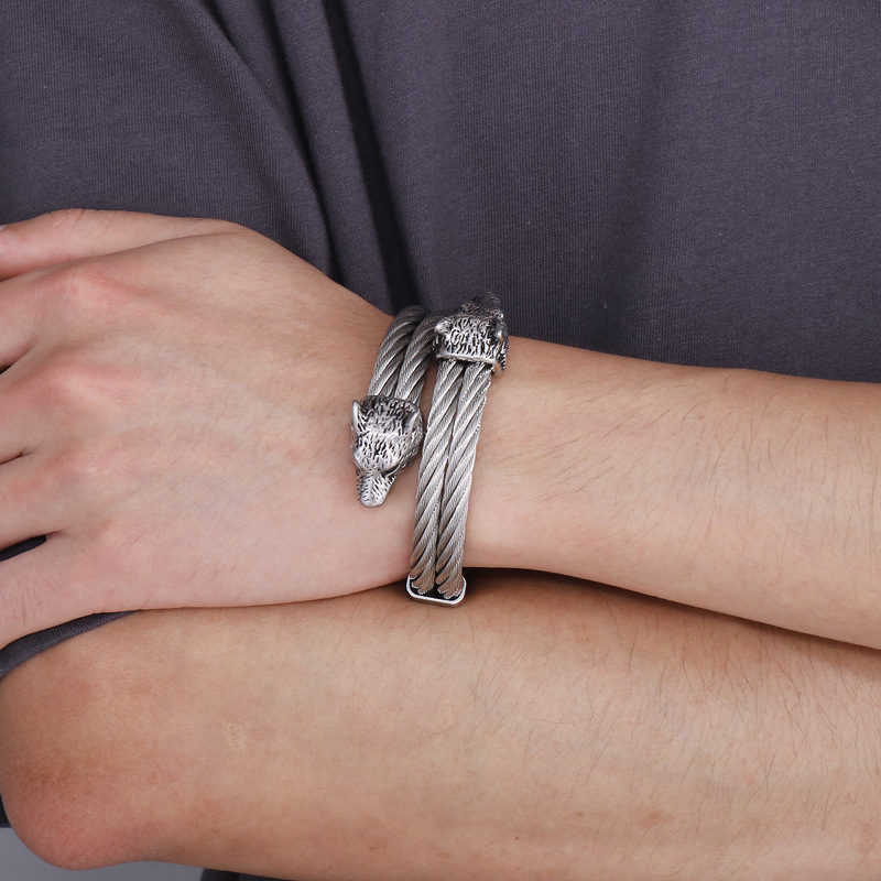 Titanium Steel Vintage Electroplated Bracelet - Image 1
