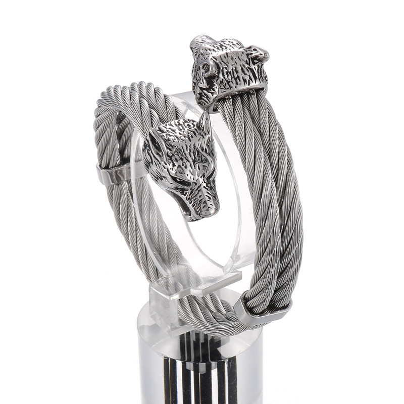 Titanium Steel Vintage Electroplated Bracelet - Image 5