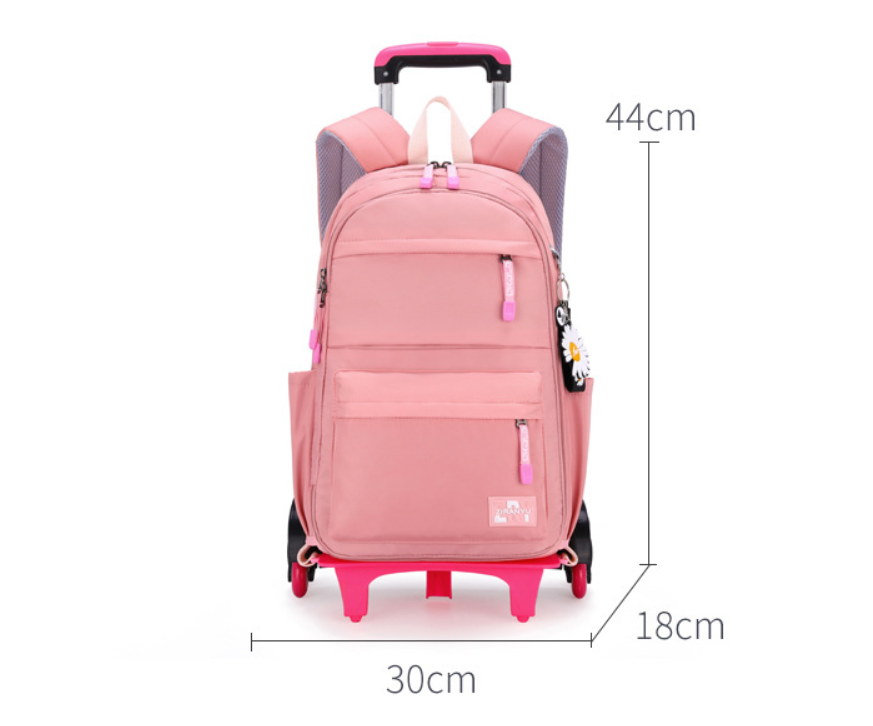 Women's Fashion Simple Trolley Schoolbag Backpack