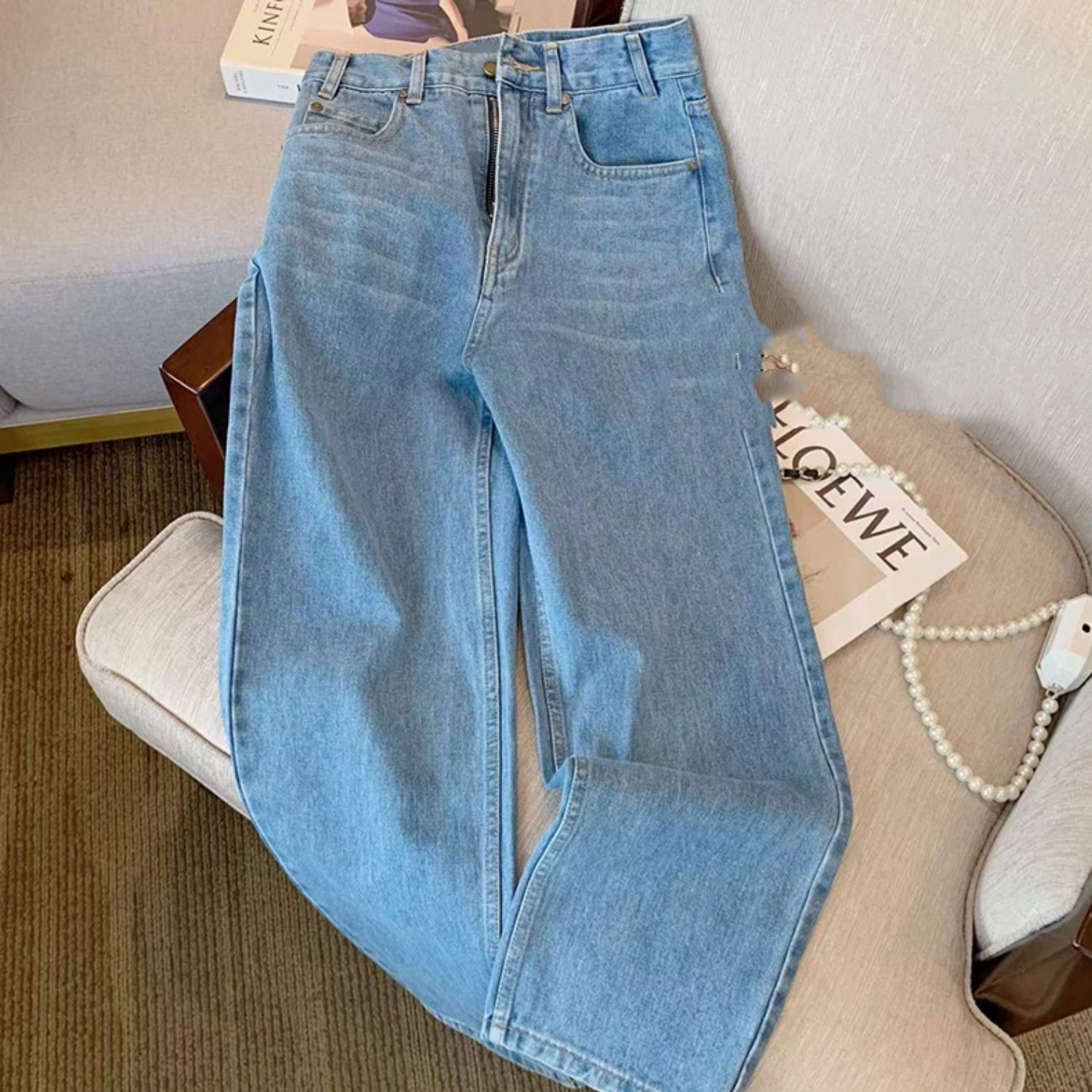 Floral Embroidered Jeans 5