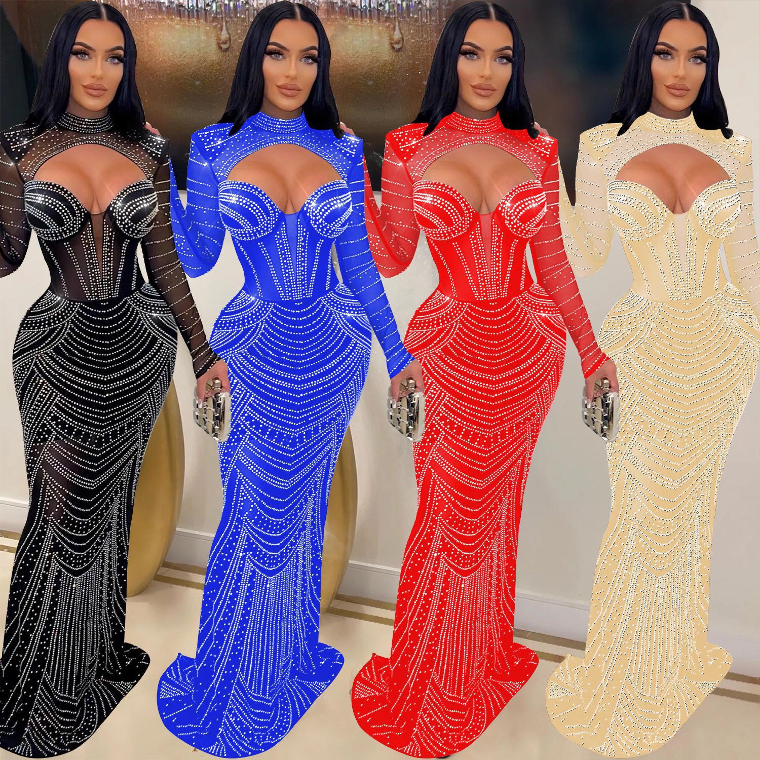 Elegant Mesh Dress