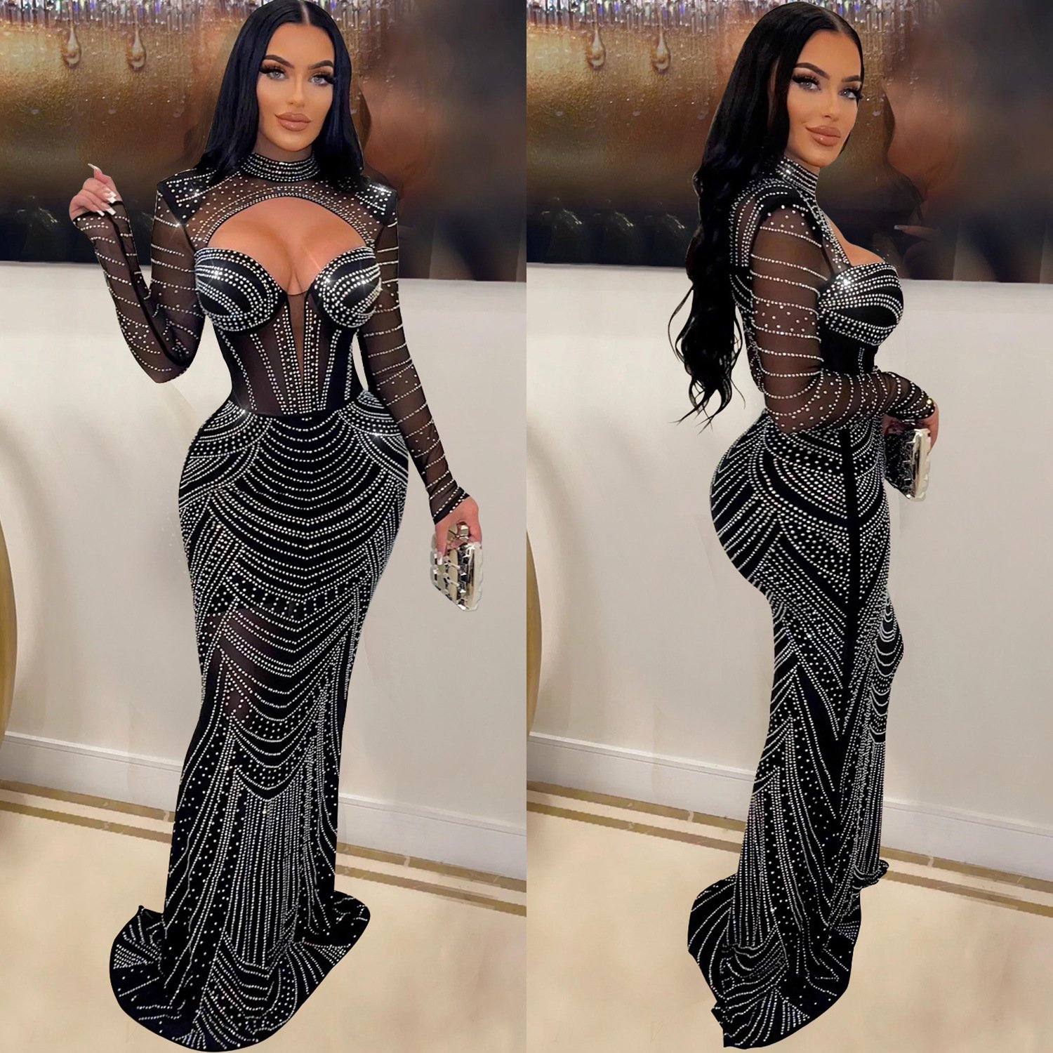 Stylish Long Sleeve Dress