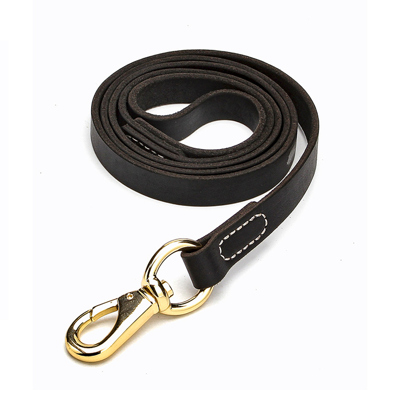 Cowhide Dog Leash Usage