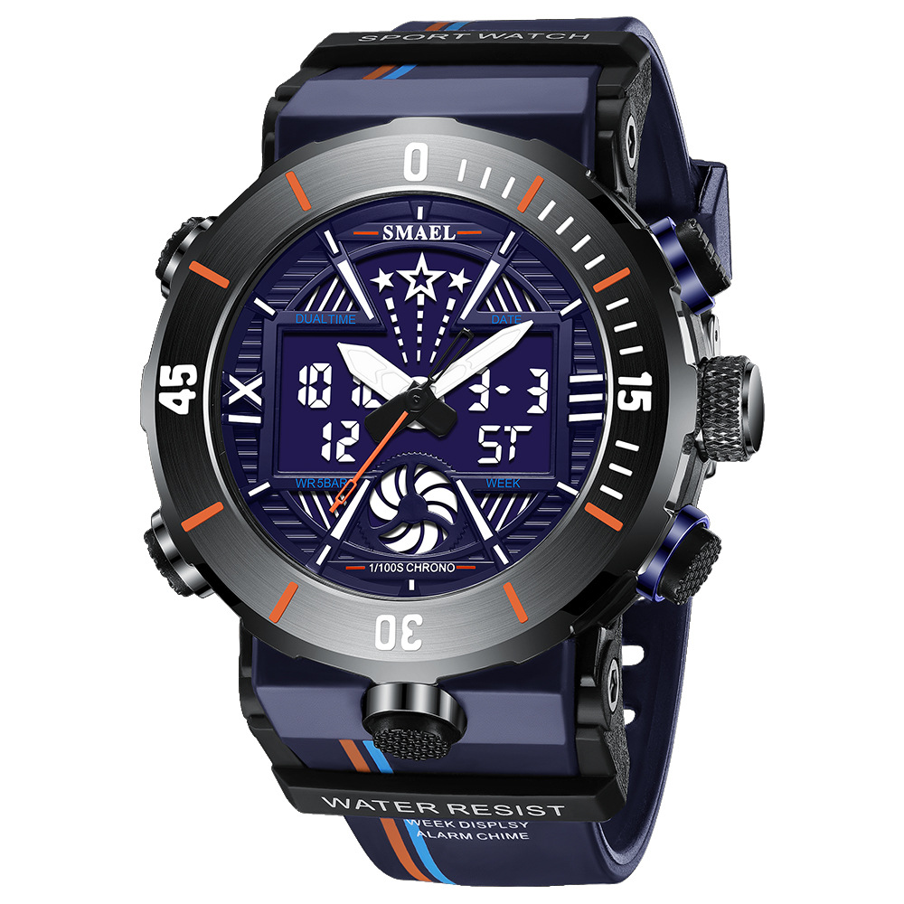 Sports Waterproof Trend Electronic Men's Watch - Image 1