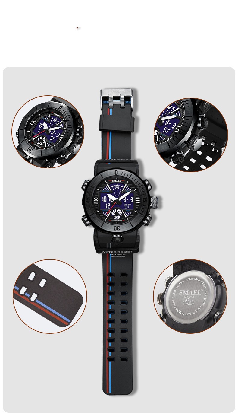 Sports Waterproof Trend Electronic Men's Watch - Image 6