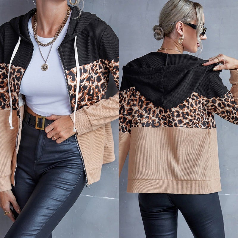 Close-up of Leopard Print Jacket