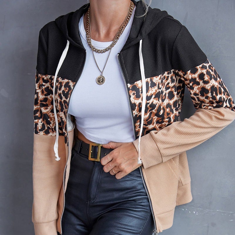 Back view of Leopard Print Jacket